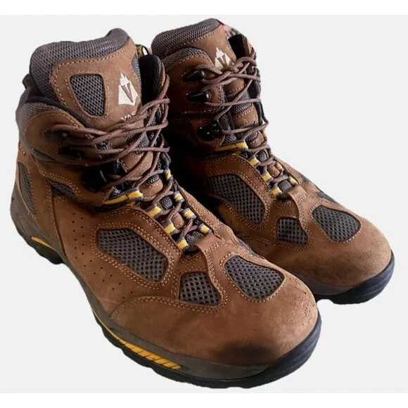 VASQUE Breeze GoreTex Mens 13M Hiking BootsBrown Leather Nubuck Vibram 7462
